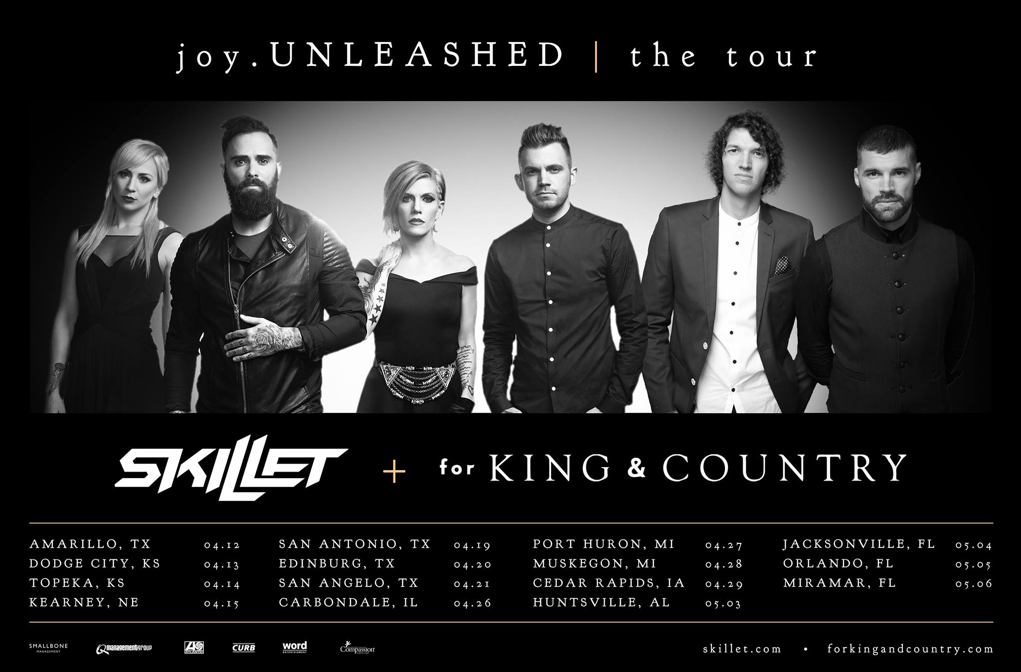 Skillet & for KING & COUNTRY Announce joy.UNLEASHED Tour News Indie